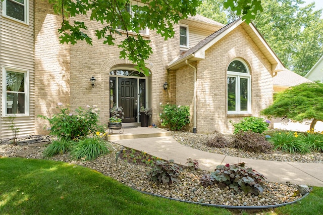 6794 Brickleton Ct, Portage, MI 49024 - view of exterior entry with brick siding