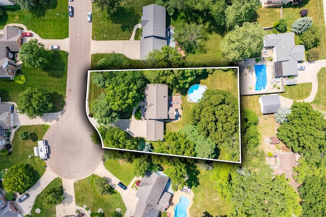 6794 Brickleton Ct, Portage, MI 49024 - aerial view of residential area with property boundaries highlighted
