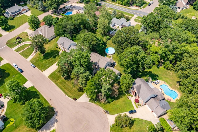 6794 Brickleton Ct, Portage, MI 49024 - aerial perspective of suburban area with a pool area