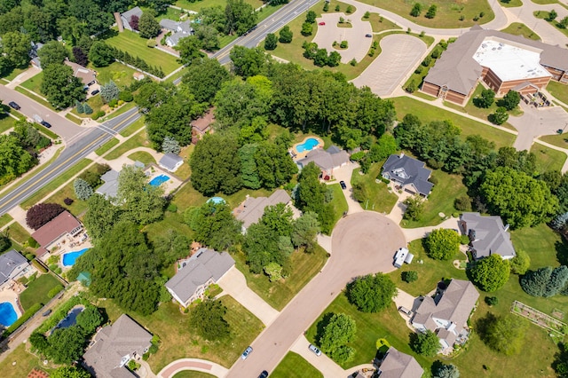 6794 Brickleton Ct, Portage, MI 49024 - aerial perspective of suburban area with a pool