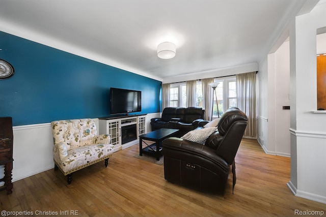 30160 Marshall St, Southfield, MI 48076 - living area with wood finished floors and baseboards