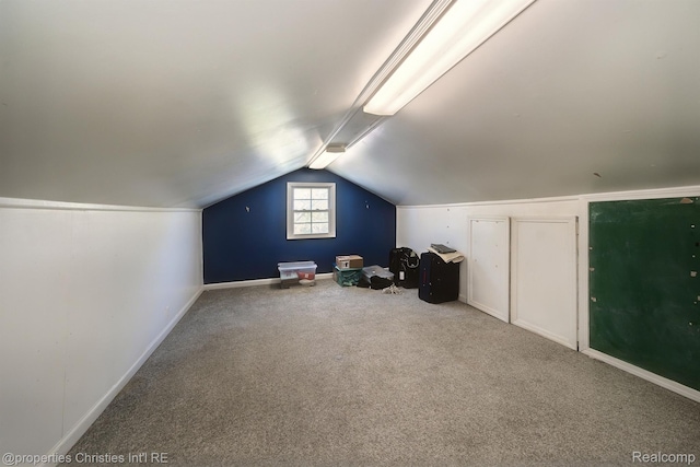 30160 Marshall St, Southfield, MI 48076 - additional living space featuring carpet flooring and vaulted ceiling
