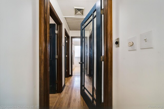 30160 Marshall St, Southfield, MI 48076 - hallway with light wood finished floors