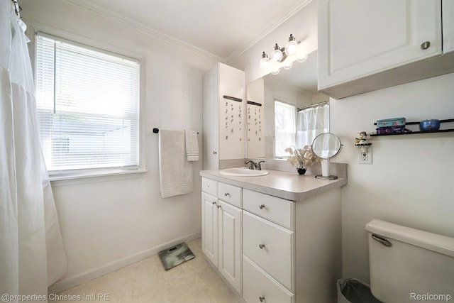30160 Marshall St, Southfield, MI 48076 - bathroom with vanity and crown molding