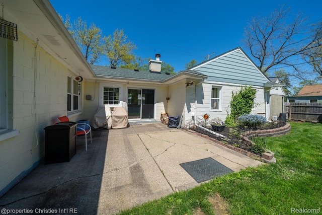 30160 Marshall St, Southfield, MI 48076 - back of house featuring a patio and a chimney
