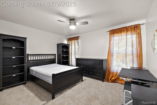 6591 Tree Knoll Dr, Troy, MI 48098 - bedroom with carpet floors and a ceiling fan
