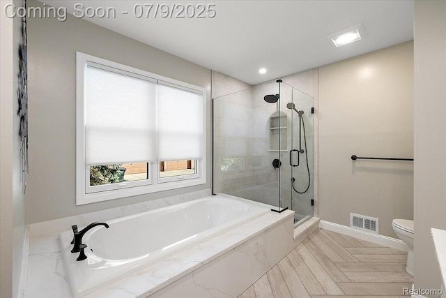 6591 Tree Knoll Dr, Troy, MI 48098 - bathroom with a shower stall and a bath