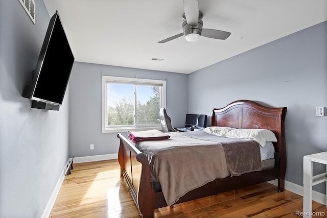 900 Mcdonald Dr, Northville, MI 48167 - bedroom featuring light wood-style flooring and ceiling fan