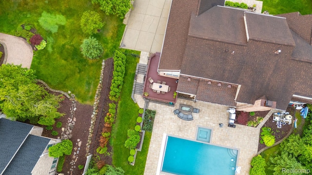 900 Mcdonald Dr, Northville, MI 48167 - view of subject property featuring a pool area