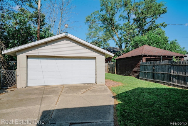 16219 Normandy St, Detroit, MI 48221 - view of detached garage