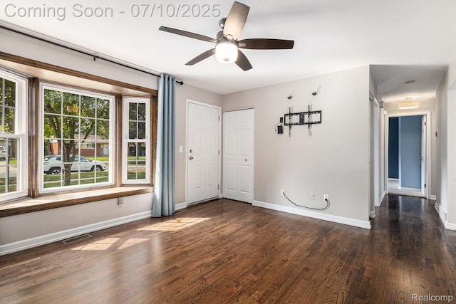 39408 Atkinson Dr, Sterling Heights, MI 48313 - spare room featuring wood finished floors and ceiling fan