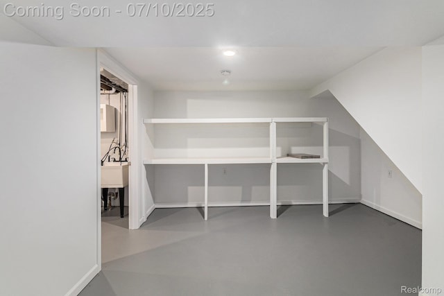 39408 Atkinson Dr, Sterling Heights, MI 48313 - bonus room with concrete flooring