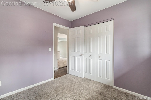 39408 Atkinson Dr, Sterling Heights, MI 48313 - unfurnished bedroom featuring carpet, a closet, and a ceiling fan