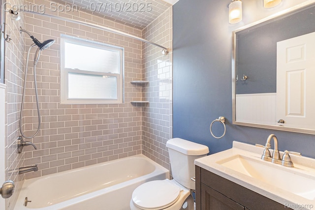 39408 Atkinson Dr, Sterling Heights, MI 48313 - full bathroom with bathtub / shower combination and vanity