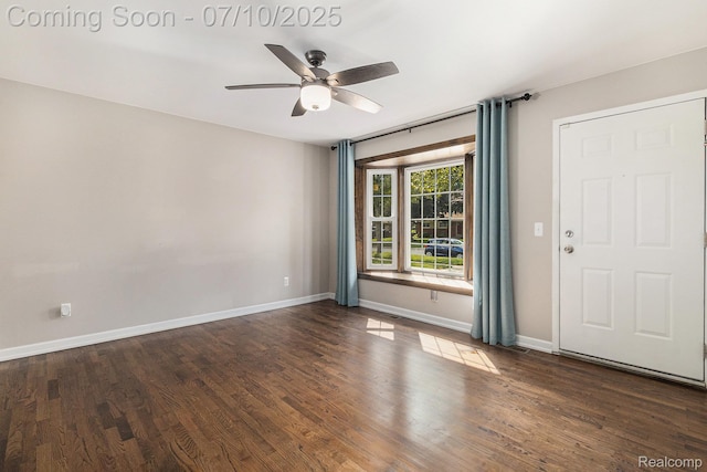 39408 Atkinson Dr, Sterling Heights, MI 48313 - unfurnished room with ceiling fan and wood finished floors
