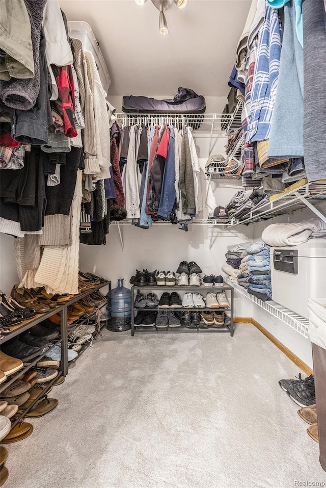 9780 Oak Valley Dr, Clarkston, MI 48348 - walk in closet featuring carpet floors