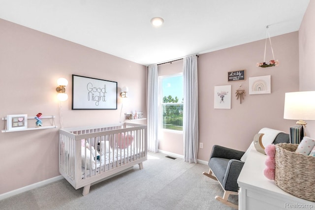 2768 Silo Dr, Saline, MI 48176 - bedroom featuring a crib and carpet floors