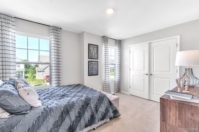 2768 Silo Dr, Saline, MI 48176 - bedroom featuring carpet floors, multiple windows, and a closet