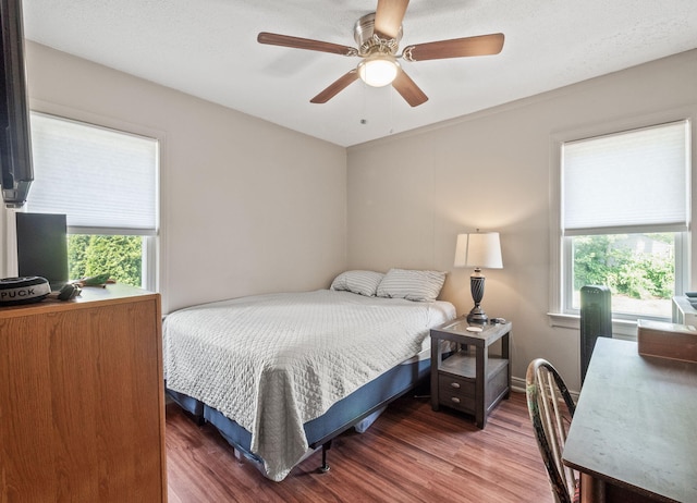 352 W Tacoma St, Clawson, MI 48017 - bedroom with wood finished floors and ceiling fan
