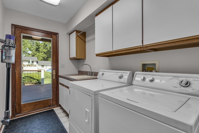 3416 Northlands Ave, Jackson, MI 49201 - laundry room featuring cabinet space and washing machine and clothes dryer
