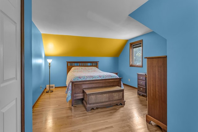3416 Northlands Ave, Jackson, MI 49201 - bedroom featuring wood finished floors and lofted ceiling