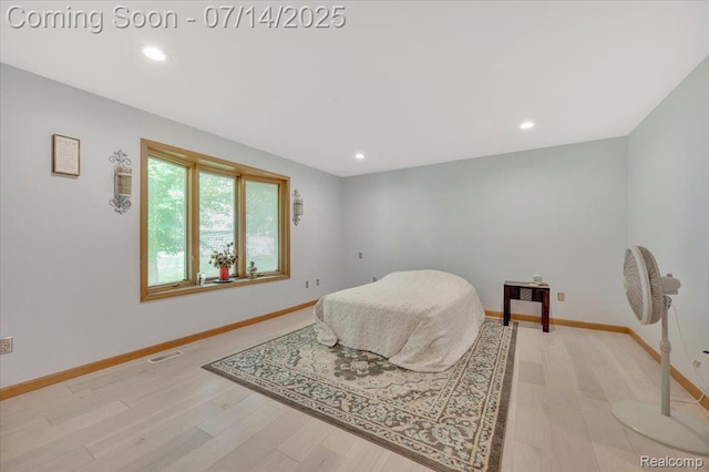 3117 Maumee Trl, Clyde, MI 48049 - bedroom with light wood finished floors and recessed lighting