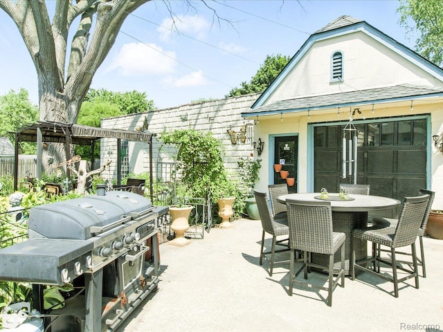 1313 Wall St, Port Huron, MI 48060 - view of patio / terrace with grilling area and outdoor dining space