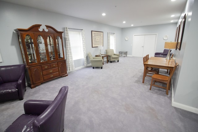 3125 W Michigan Ave, Kalamazoo, MI 49006 - carpeted living area with recessed lighting and baseboards