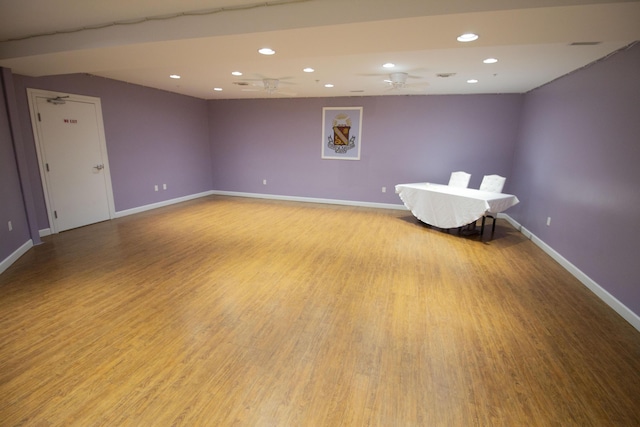 3125 W Michigan Ave, Kalamazoo, MI 49006 - unfurnished room featuring light wood-style floors and recessed lighting
