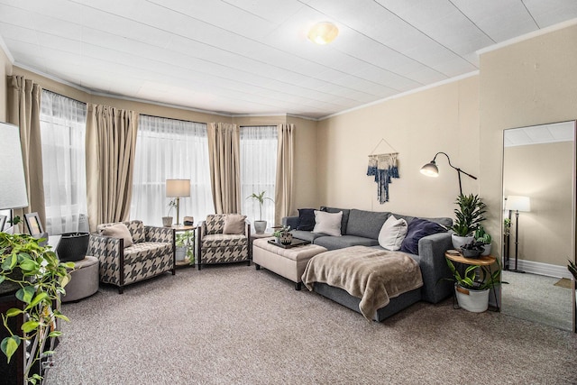 936 W Kalamazoo Ave, Kalamazoo, MI 49007 - living area with crown molding and carpet