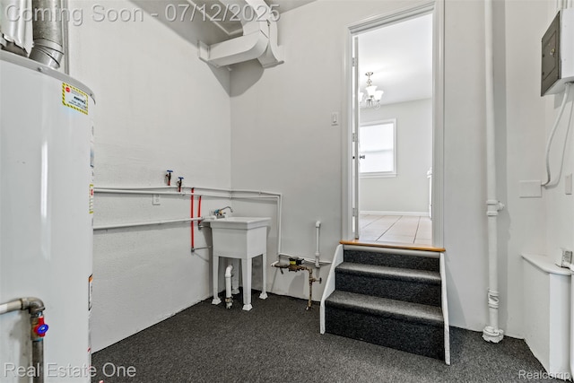 14268 Trenton Rd, Southgate, MI 48195 - miscellaneous room featuring gas water heater