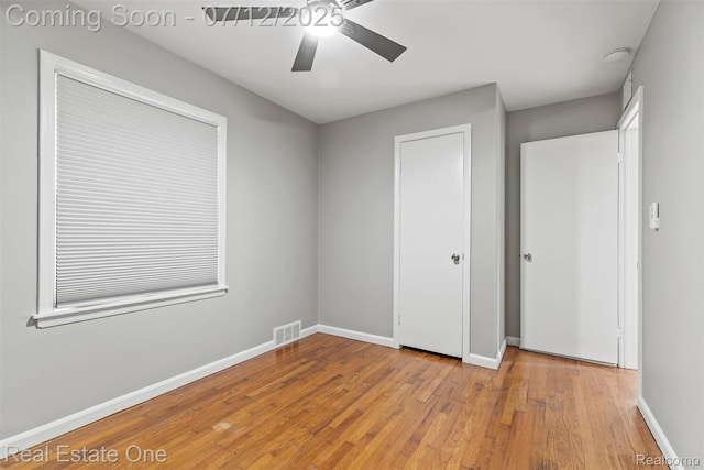 14268 Trenton Rd, Southgate, MI 48195 - unfurnished bedroom with wood finished floors and ceiling fan