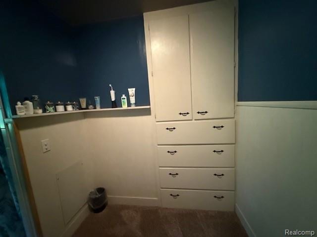 3103 Roush Rd, Hastings, MI 49058 - laundry room with baseboards and carpet floors