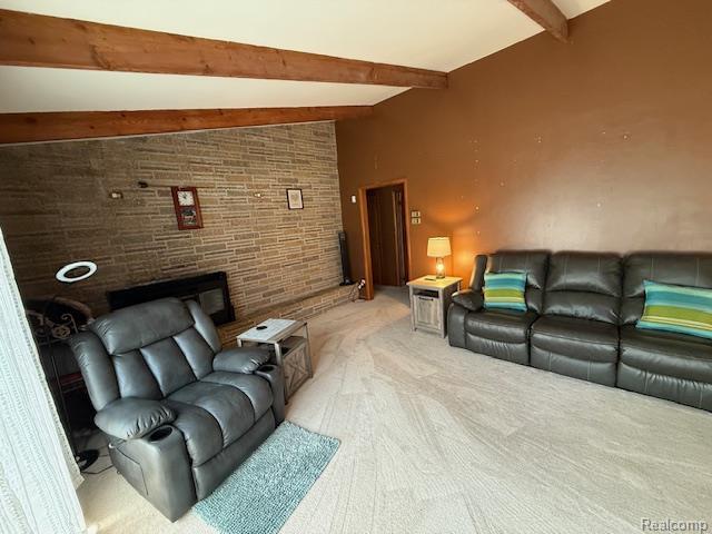 3103 Roush Rd, Hastings, MI 49058 - living room with light colored carpet