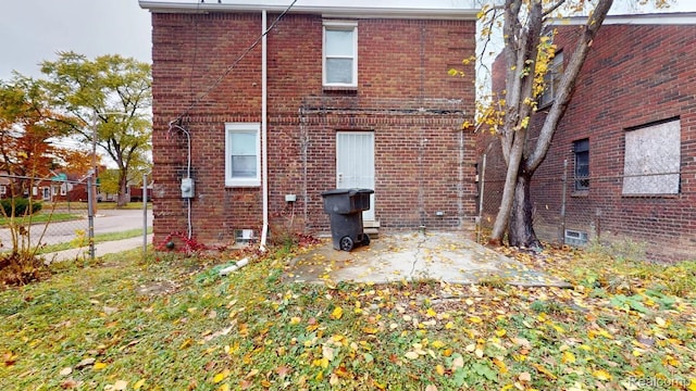 10800 Stratman St, Detroit, MI 48224 - rear view of property with brick siding