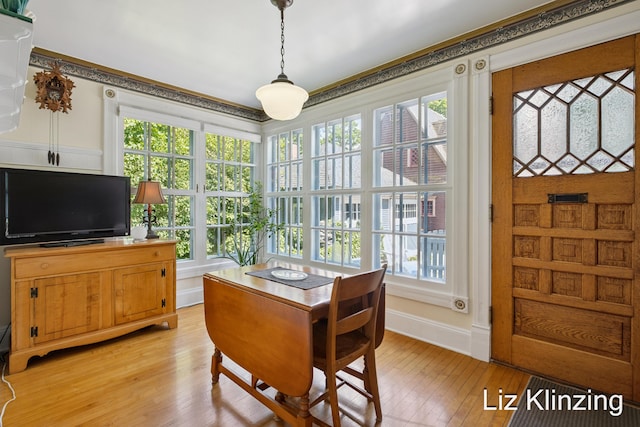 120 Union Ave SE, Grand Rapids, MI 49503 - dining space with plenty of natural light and light wood finished floors