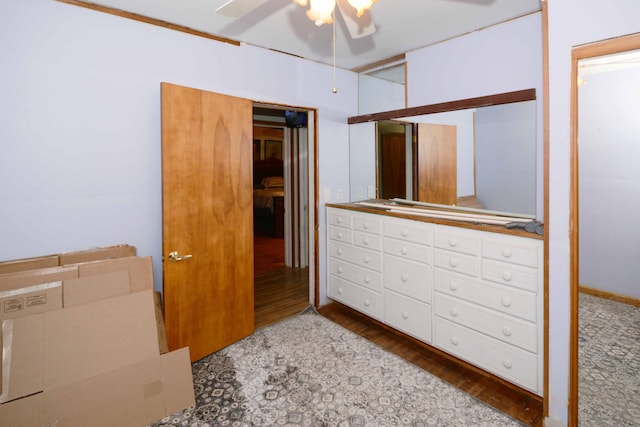 2357 River St, Kalamazoo, MI 49048 - unfurnished bedroom with wood finished floors and a ceiling fan