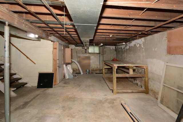 2357 River St, Kalamazoo, MI 49048 - view of unfinished basement