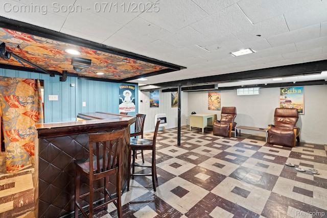 24528 Schroeder Ave, Eastpointe, MI 48021 - indoor dry bar featuring tile patterned floors
