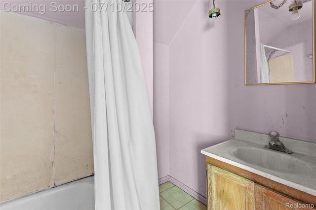 18930 Deering St, Melvindale, MI 48152 - full bathroom featuring vanity and shower / bathtub combination with curtain