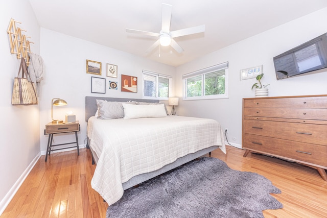 2041 Norfolk Ave, Ann Arbor, MI 48103 - bedroom featuring light wood-style flooring and ceiling fan