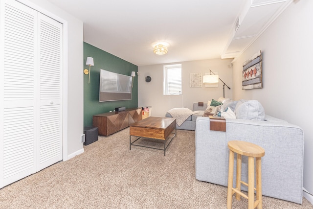 2041 Norfolk Ave, Ann Arbor, MI 48103 - carpeted living area with baseboards