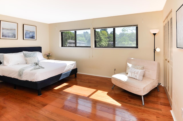 609 Watersedge Dr, Ann Arbor, MI 48105 - bedroom featuring wood finished floors and a closet