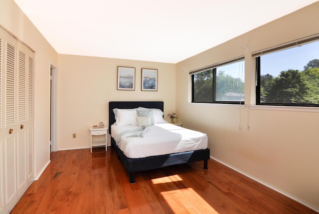 609 Watersedge Dr, Ann Arbor, MI 48105 - bedroom with wood finished floors and a closet