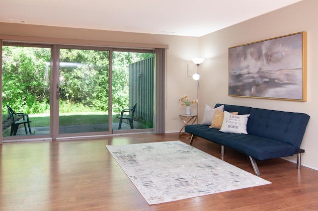 609 Watersedge Dr, Ann Arbor, MI 48105 - living room with wood finished floors and baseboards