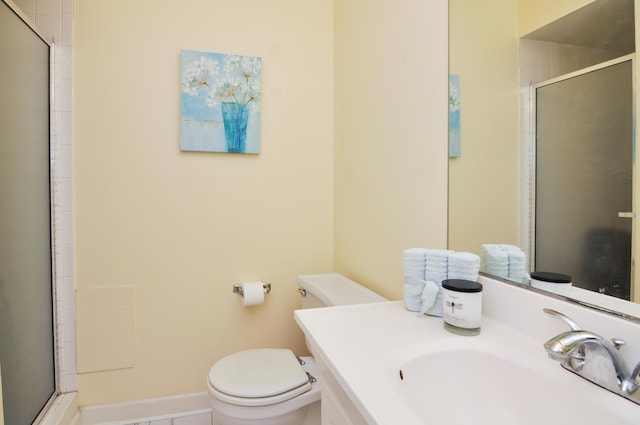 609 Watersedge Dr, Ann Arbor, MI 48105 - bathroom with an enclosed shower and vanity