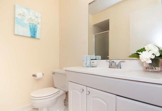 609 Watersedge Dr, Ann Arbor, MI 48105 - full bathroom with vanity and a shower with shower door
