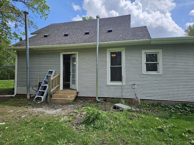 4084 Seneca St, Weston, MI 49289 - back of house featuring entry steps and crawl space