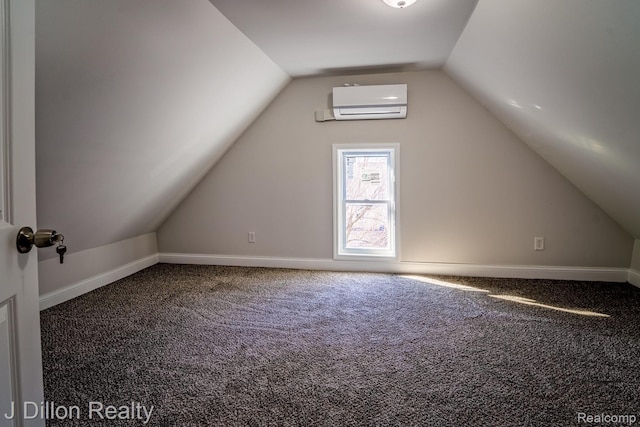 959 Washtenaw Rd, Ypsilanti, MI 48197 - bonus room featuring an AC wall unit, vaulted ceiling, and carpet flooring