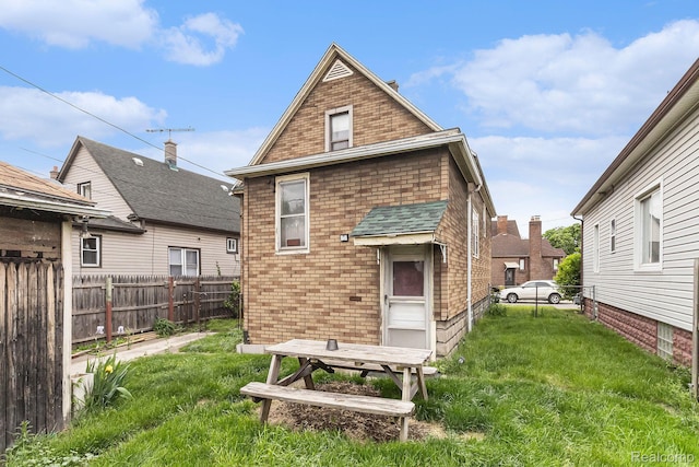 360 Burke St, River Rouge, MI 48218 - back of property with brick siding